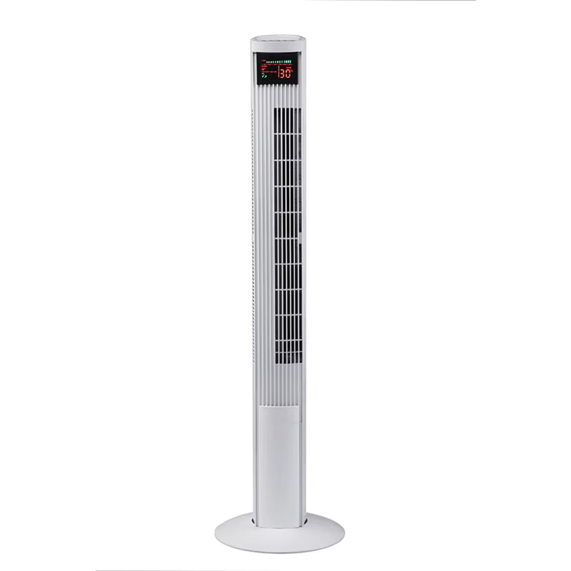 OEM ODM Home Quiet Silent Electric Air Cooling Fan Stand Floor Oscillating White Remote Control Tower Fan