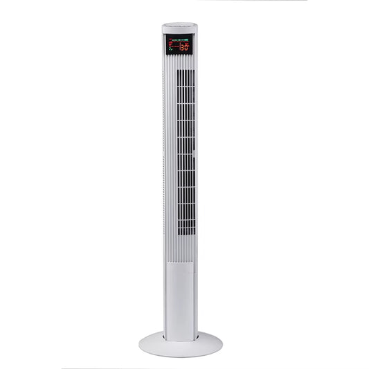 OEM ODM Home Quiet Silent Electric Air Cooling Fan Stand Floor Oscillating White Remote Control Tower Fan