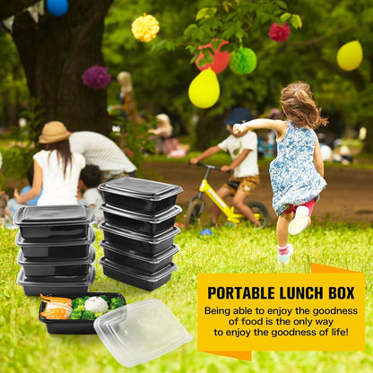 Meal Prep Containers 1 Compartment, BPA Free Reusable Food Prep Containers with Lids - Microwave, Freezers & Dishwashers Safe - Stackable Storage Lunch Boxes (20)